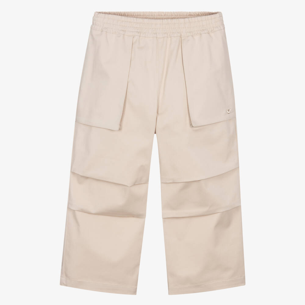 Emporio Armani-Бежевые брюки для подростков мальчиков | Childrensalon Outlet