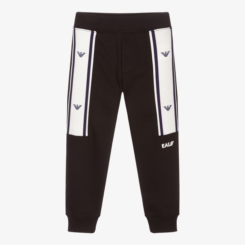 Emporio Armani - Schwarze Jogginghose aus Baumwolle (J) | Childrensalon