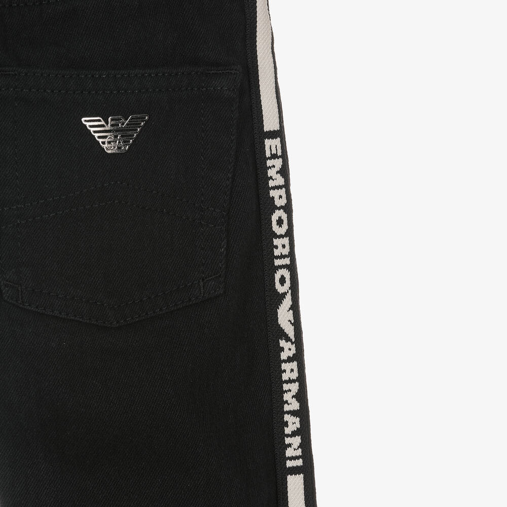 Emporio Armani-Черные джинсы для мальчиков | Childrensalon Outlet