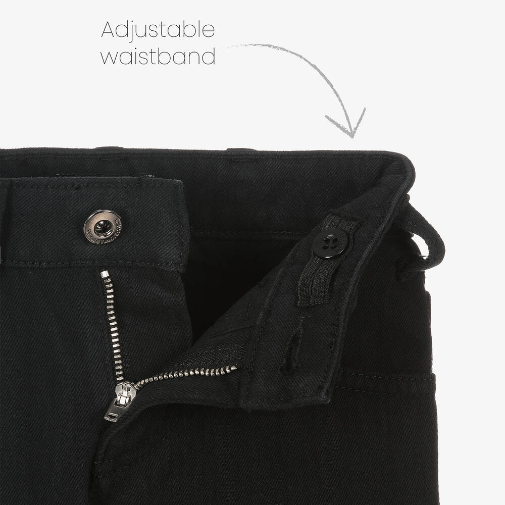 Boys black armani jeans outlet