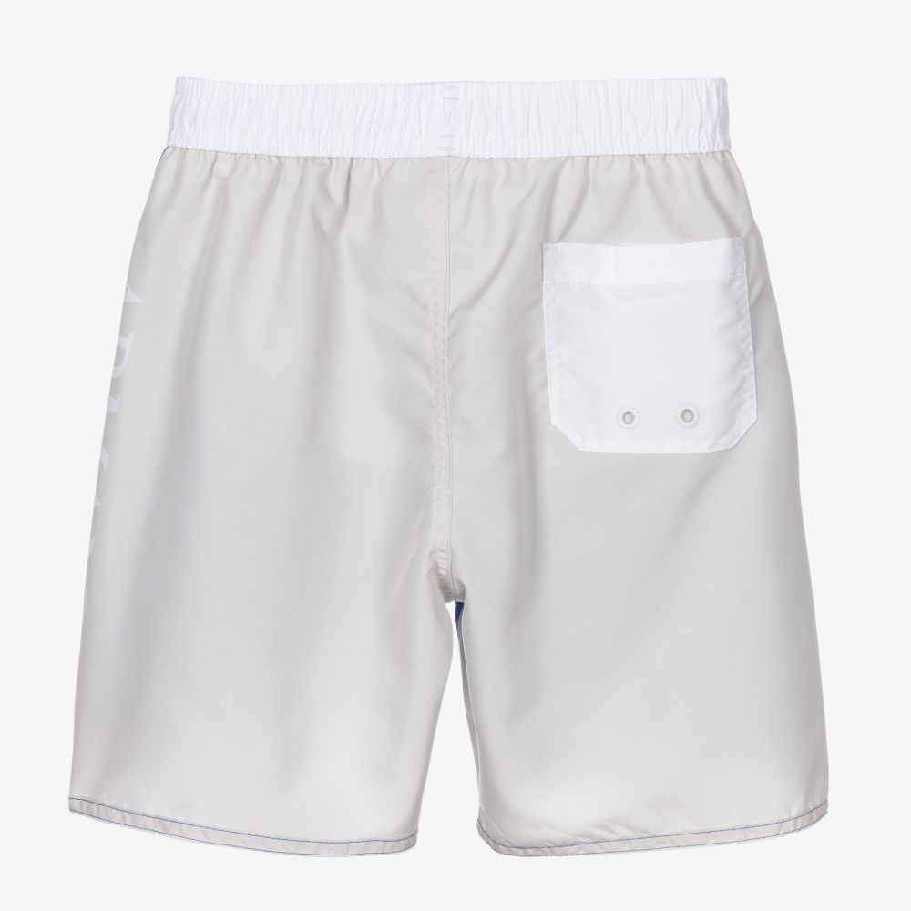 Emporio Armani-Бежево-голубые плавки-шорты для мальчиков | Childrensalon Outlet