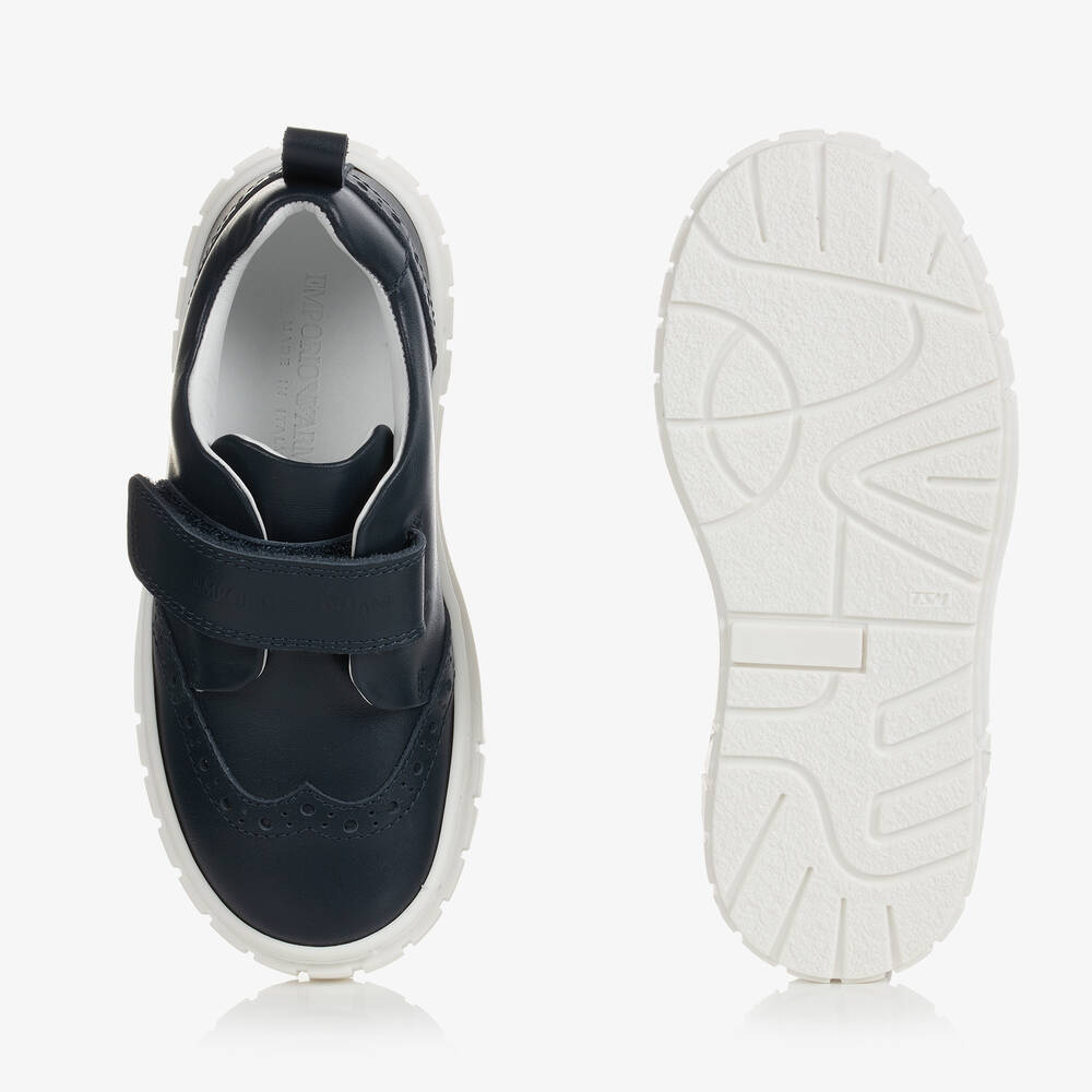 Armani strap trainers sale