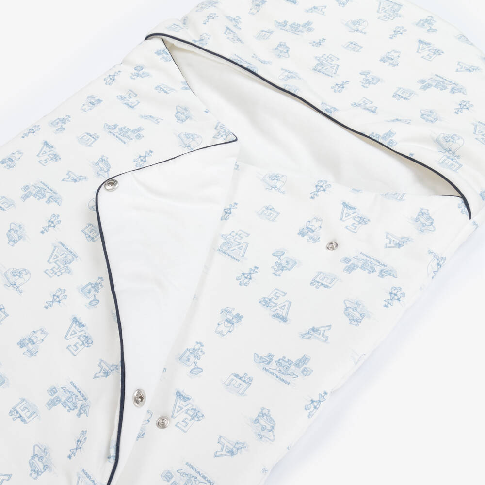 Emporio Armani-Boys Blue Cotton Comfort Cocoon | Childrensalon Outlet