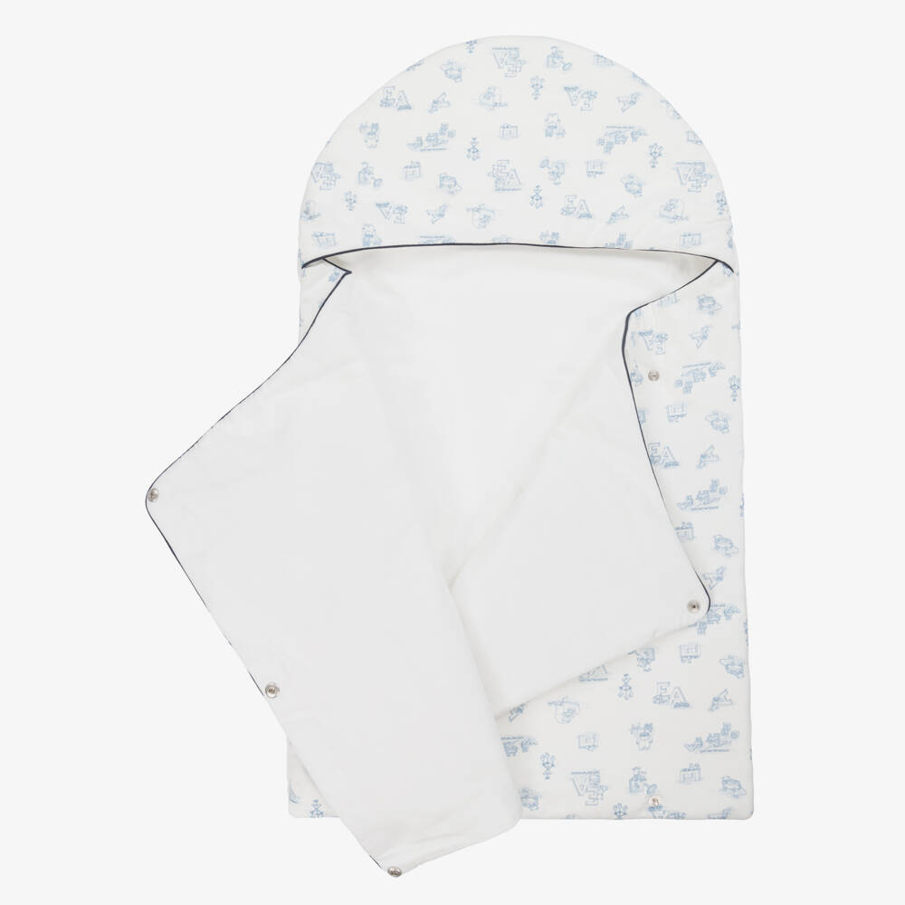Emporio Armani-Boys Blue Cotton Comfort Cocoon | Childrensalon Outlet