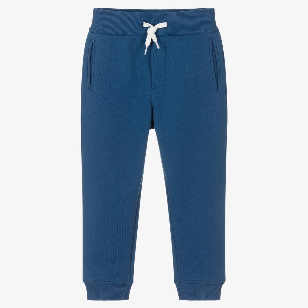 Boys Blue Cotton Joggers
