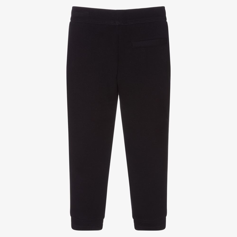 Emporio Armani-Boys Blue Cotton Logo Joggers | Childrensalon Outlet