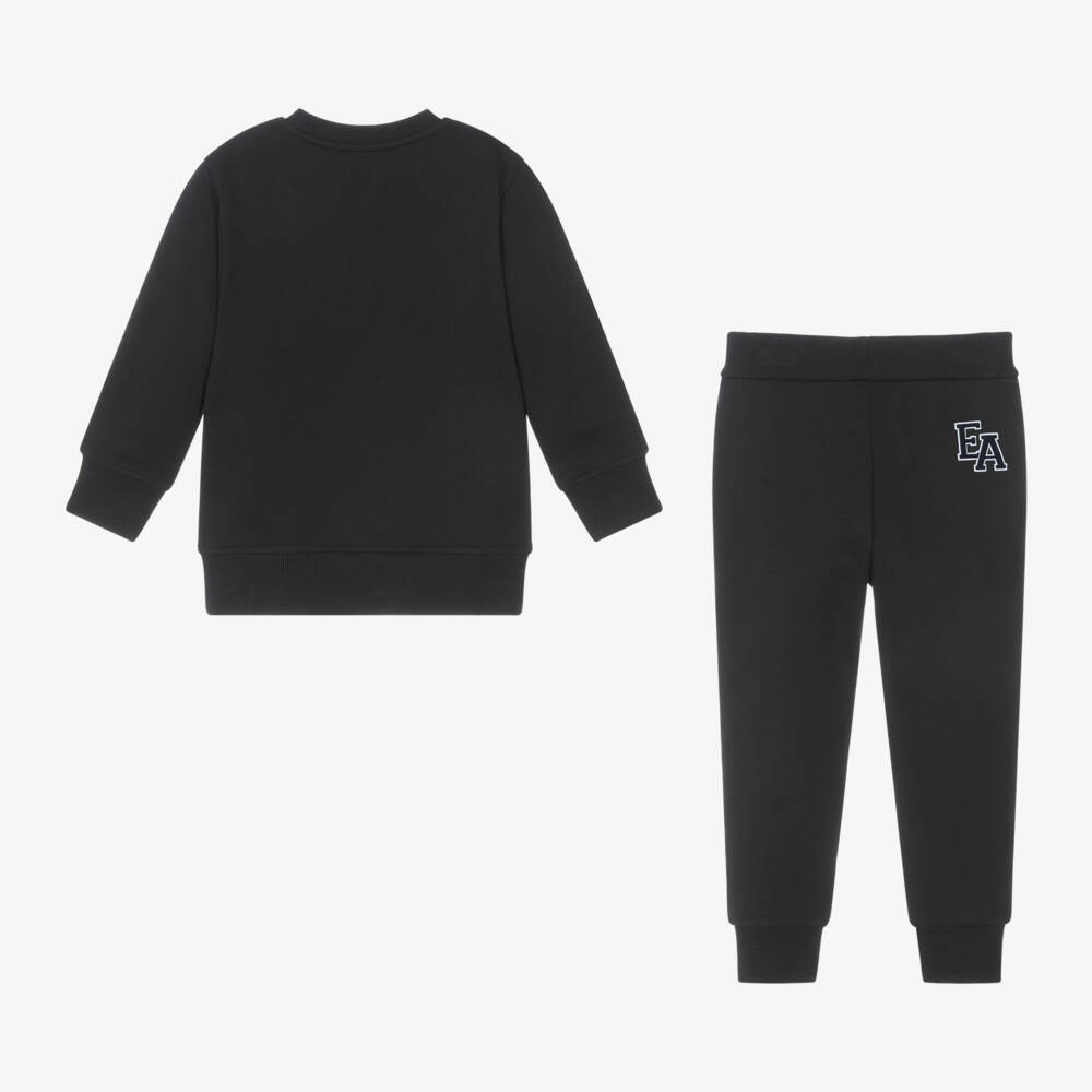 إمبوريو أرماني-بدلة رياضية قطن لون كحلي للأولاد | Childrensalon Outlet