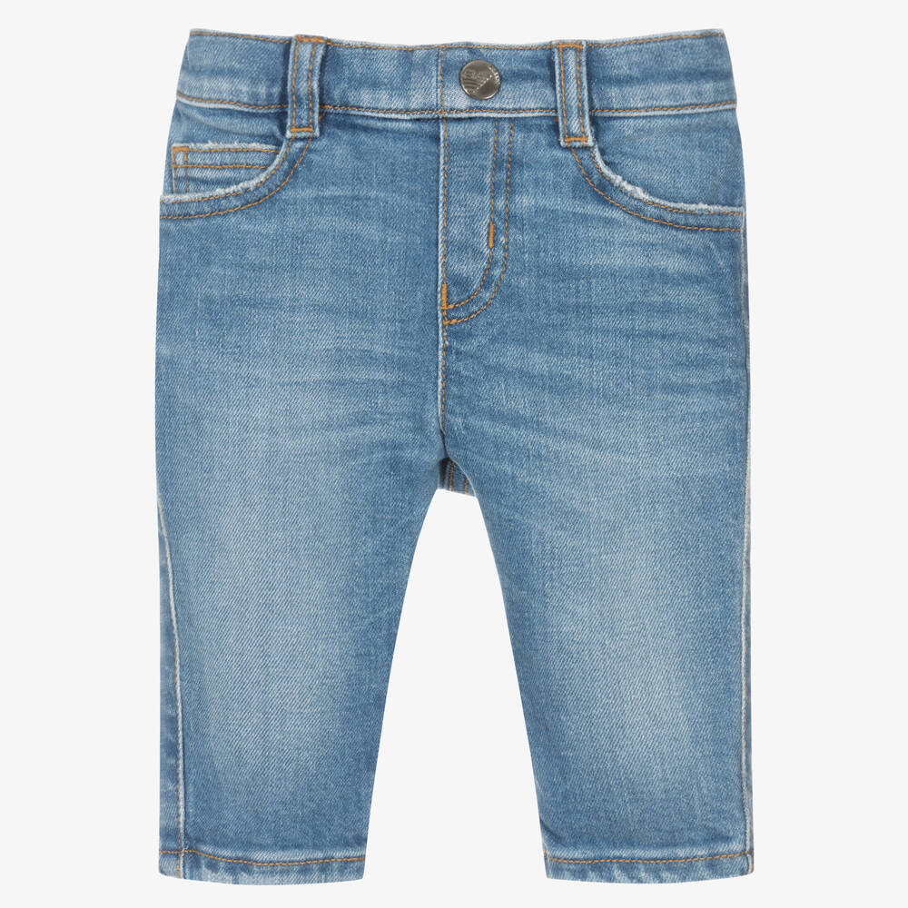 Emporio Armani - Jean bleu en denim garçon | Childrensalon