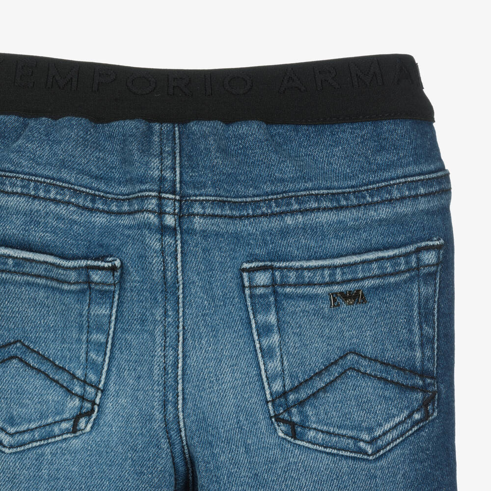 Emporio Armani Boys Blue Denim Jeans Childrensalon Outlet