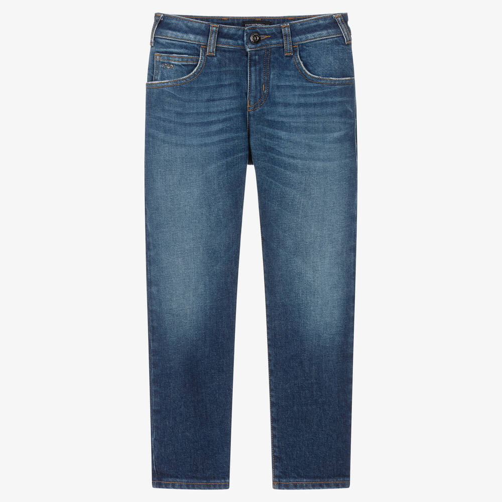 Emporio Armani - Jean classique en denim garçon | Childrensalon