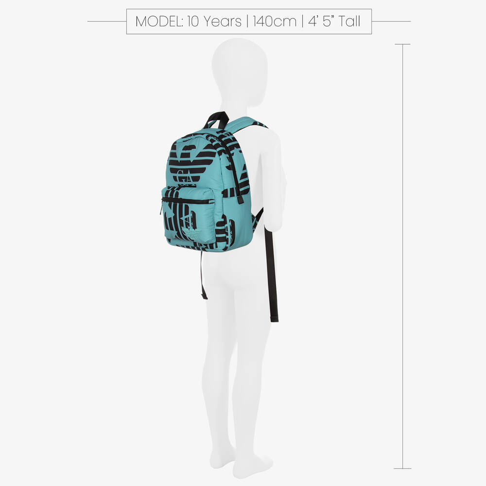 Emporio Armani - Boys Blue Eagle Logo Backpack (36cm