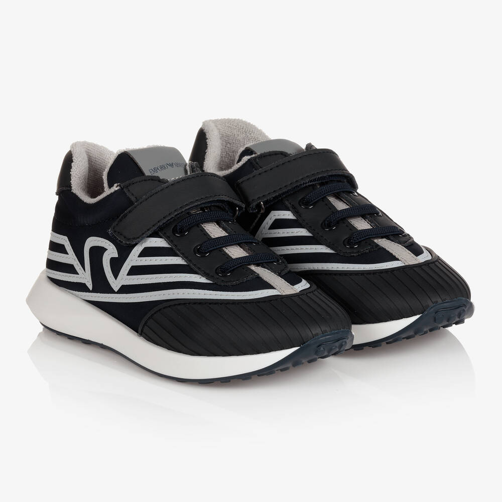 Armani velcro trainers store