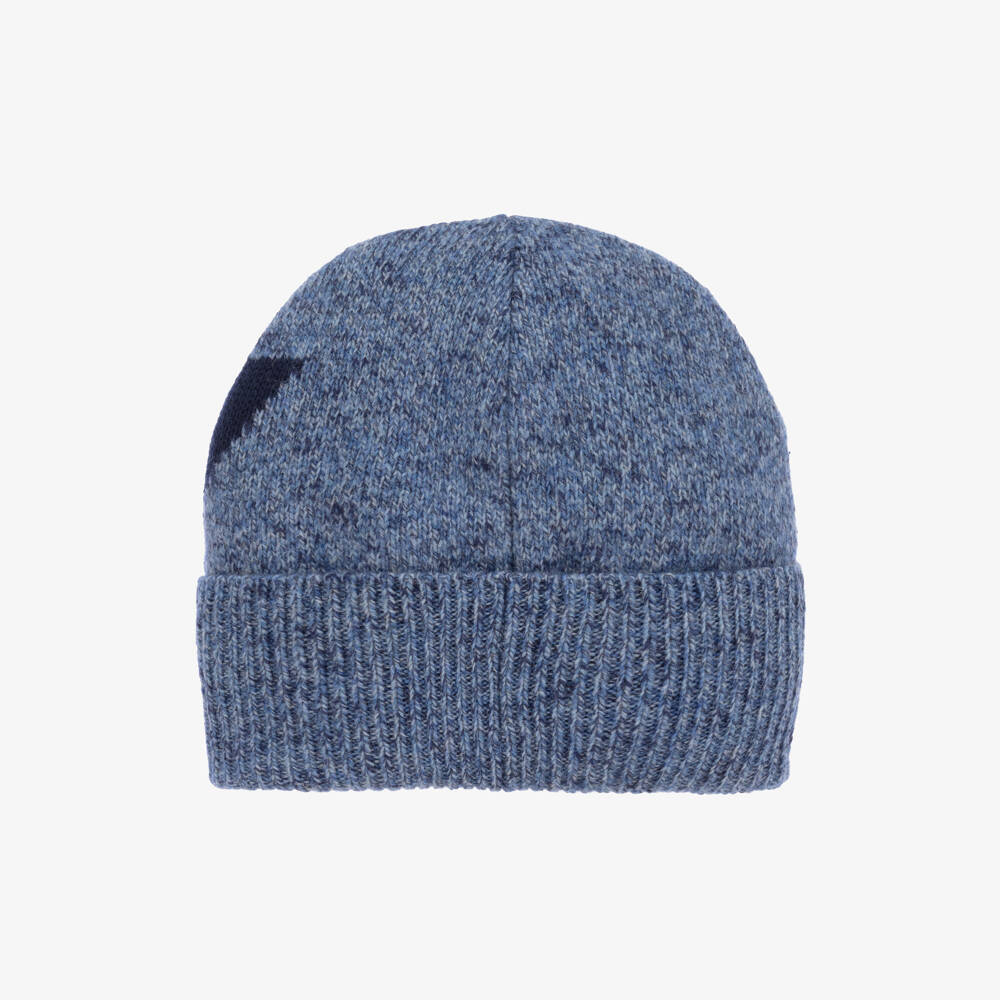 Emporio Armani-Boys Blue Iconic Knit Set | Childrensalon Outlet