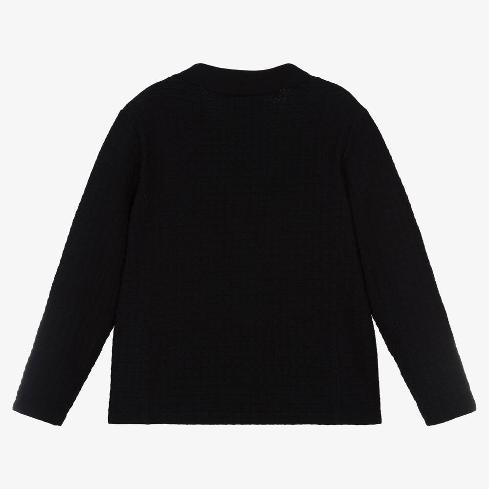 Emporio Armani-Синий блейзер из джерси | Childrensalon Outlet