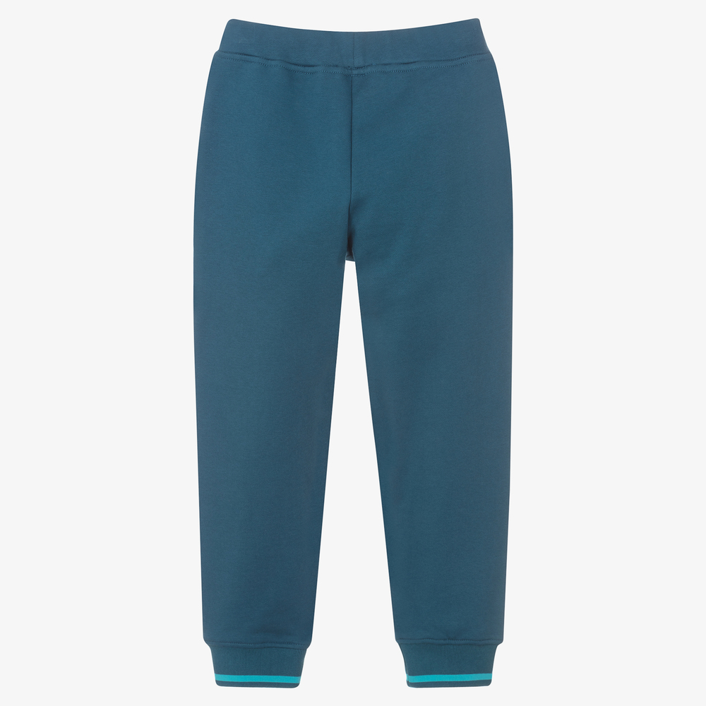 Emporio Armani-Boys Blue Logo Joggers | Childrensalon Outlet