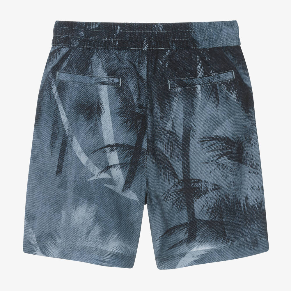 Emporio Armani-شورت ليوسيل لون كحلي للأولاد | Childrensalon Outlet