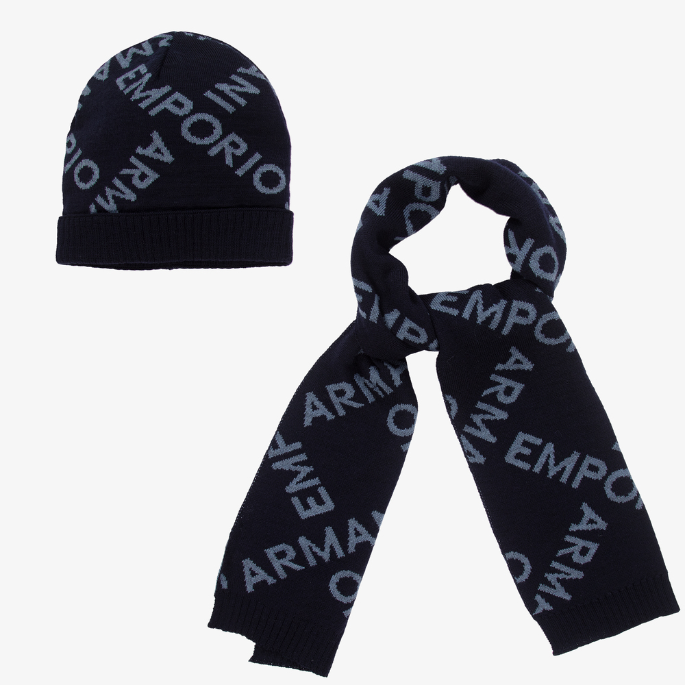 Armani hat and outlet scarf