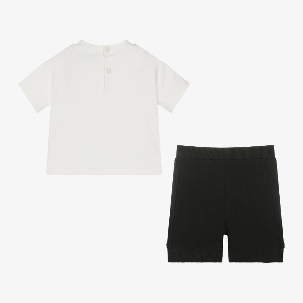 إEmporio Armani-طقم قطني كلاسيكي للأولاد | Childrensalon Outlet