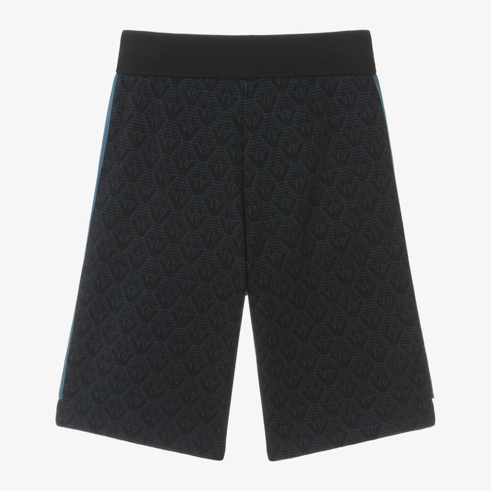 Emporio Armani-Boys Cotton Eagle Emblem Shorts | Childrensalon Outlet