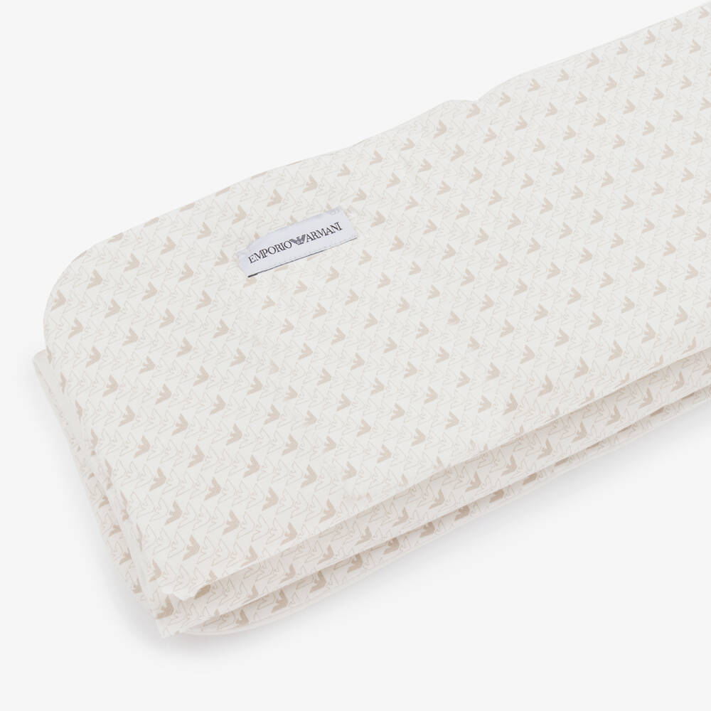 Emporio Armani-Boys Cozy Beige Padded Cotton Throw | Childrensalon Outlet
