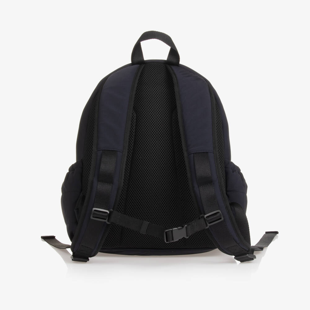 Emporio Armani-Boys Dark Blue Quilted Backpack | Childrensalon Outlet