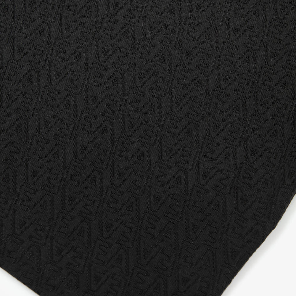 Emporio Armani-Boys Dark Navy Blue Jacquard Logo T-Shirt | Childrensalon Outlet