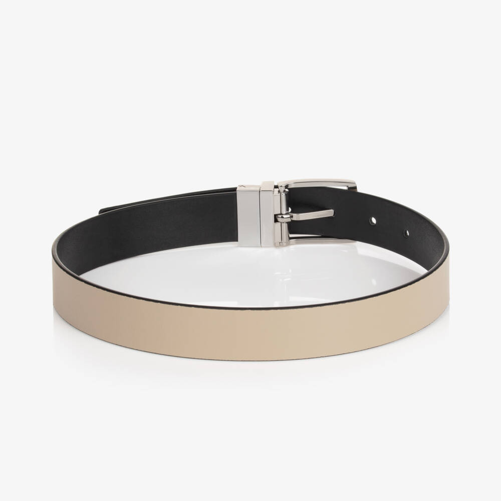 Emporio Armani-Boys Dual-Tone Reversible Belt | Childrensalon Outlet