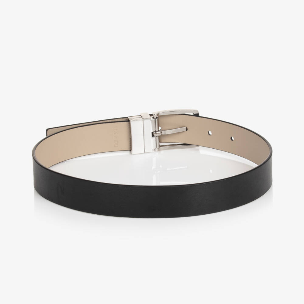 Emporio Armani-Boys Dual-Tone Reversible Belt | Childrensalon Outlet