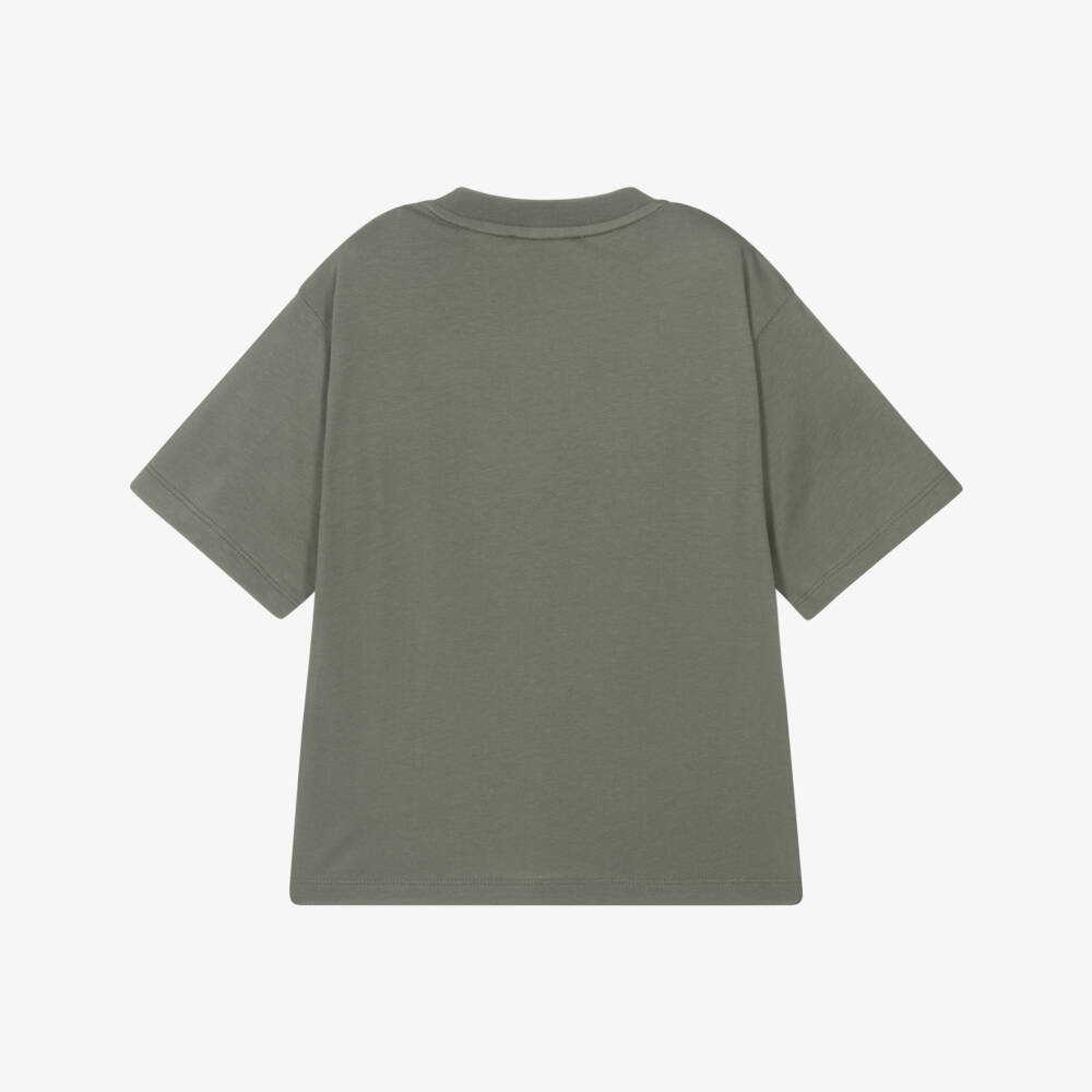 Emporio Armani-Boys Emerald Cotton Tee | Childrensalon Outlet