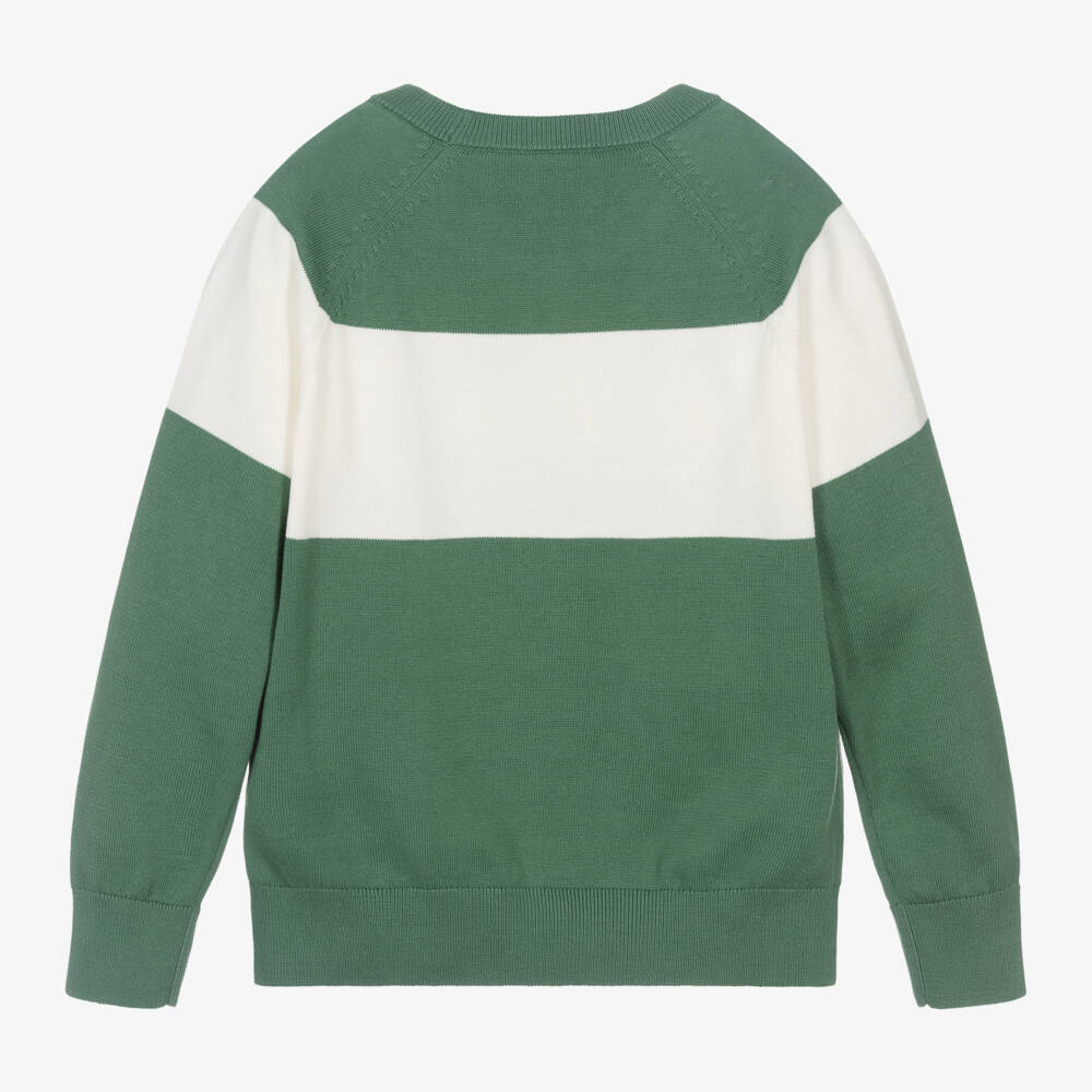 Emporio Armani-Boys Emerald Knit Jumper | Childrensalon Outlet