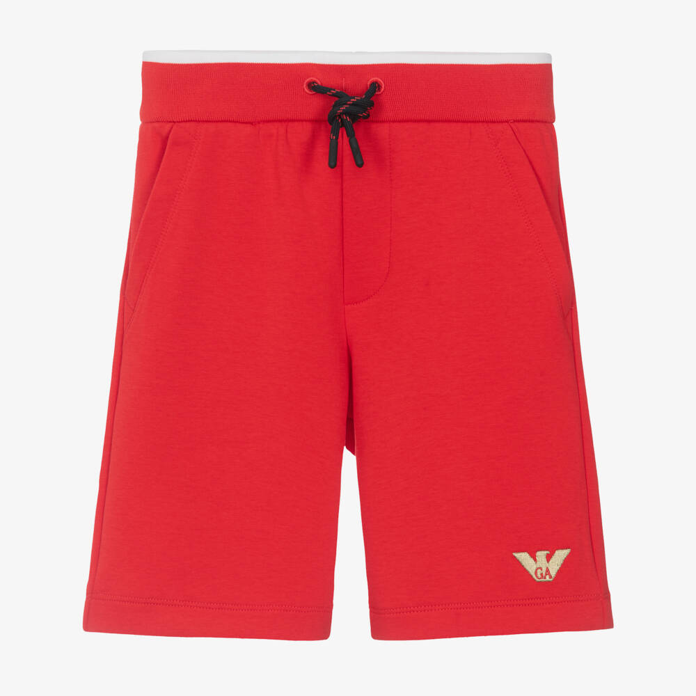 Emporio Armani-Праздничные красные шорты для мальчиков | Childrensalon Outlet