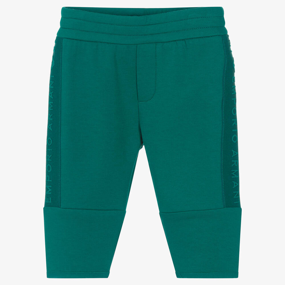 Emporio Armani - Pantalon de jogging vert en jersey | Childrensalon