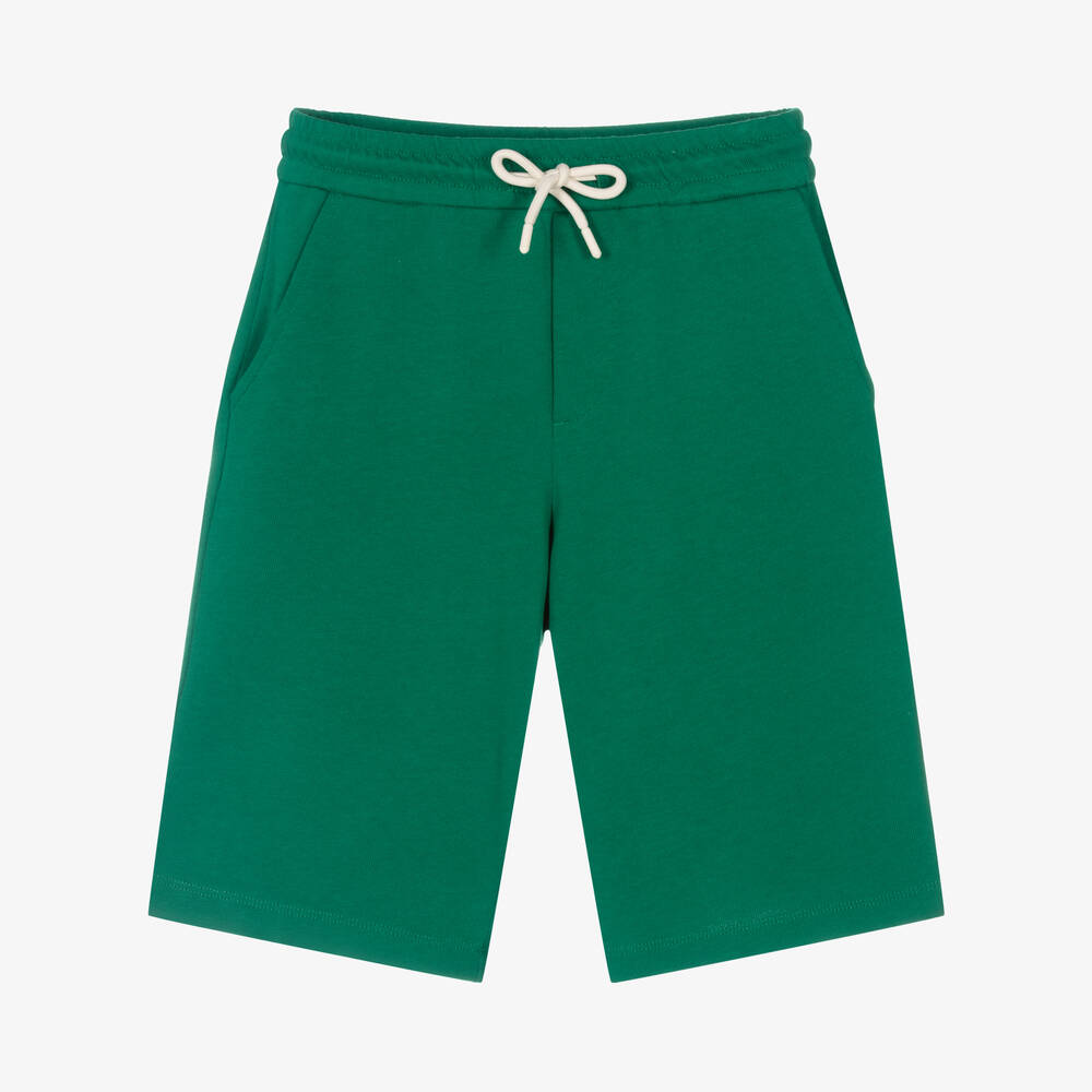 Emporio Armani - Grüne Shorts aus Baumwolljersey | Childrensalon
