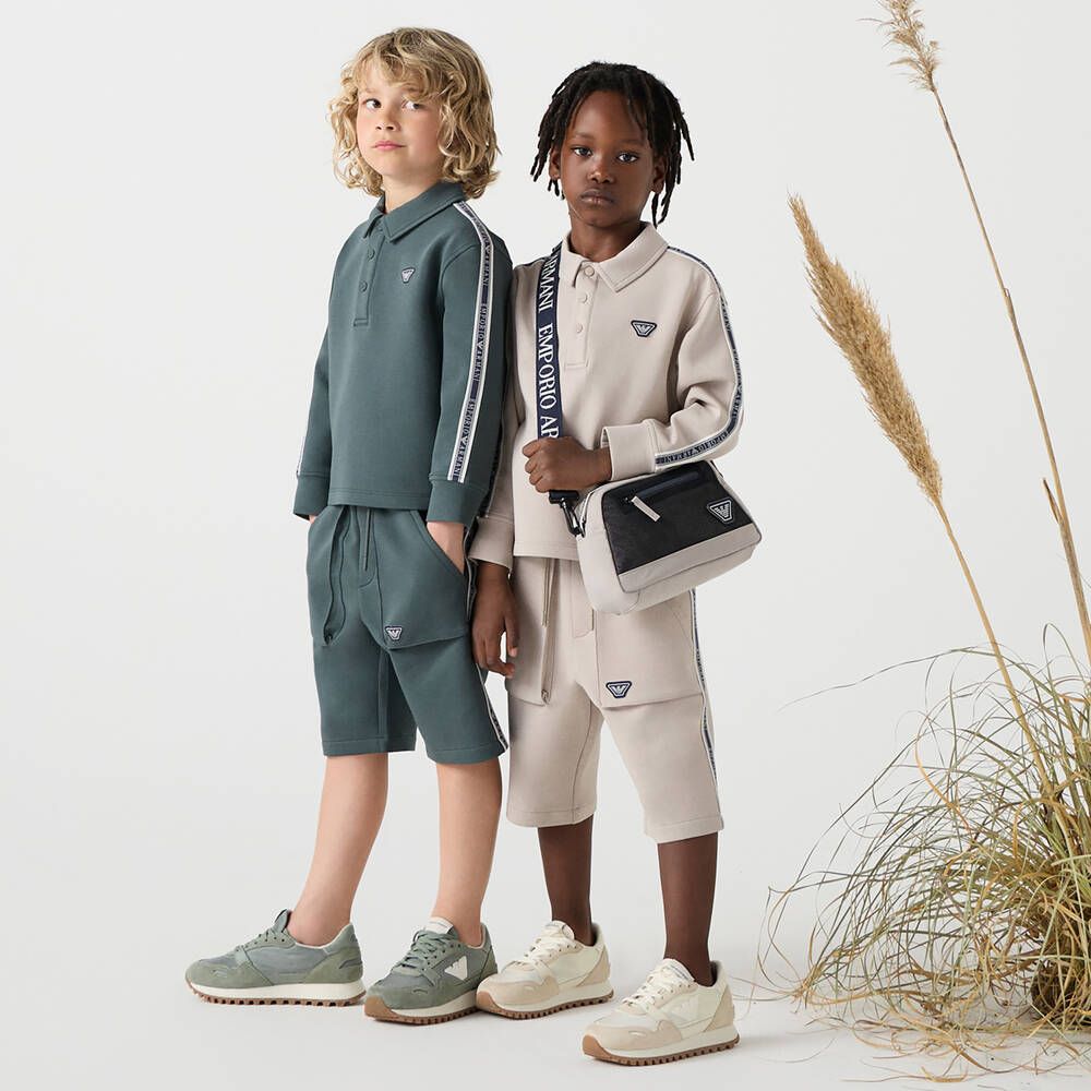 Kids armani shorts 2025