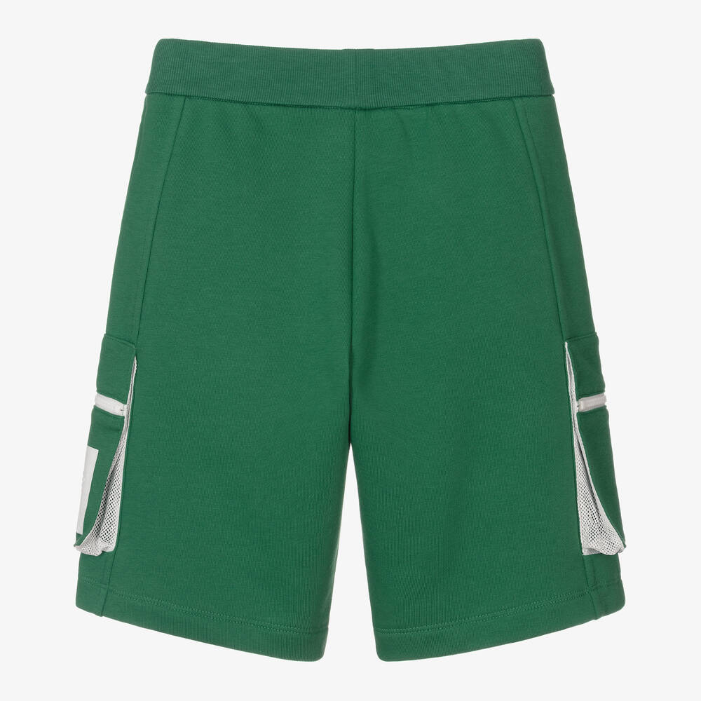 إمبوريو أرماني-شورت قطن جيرسي لون أخضر للأولاد | Childrensalon Outlet