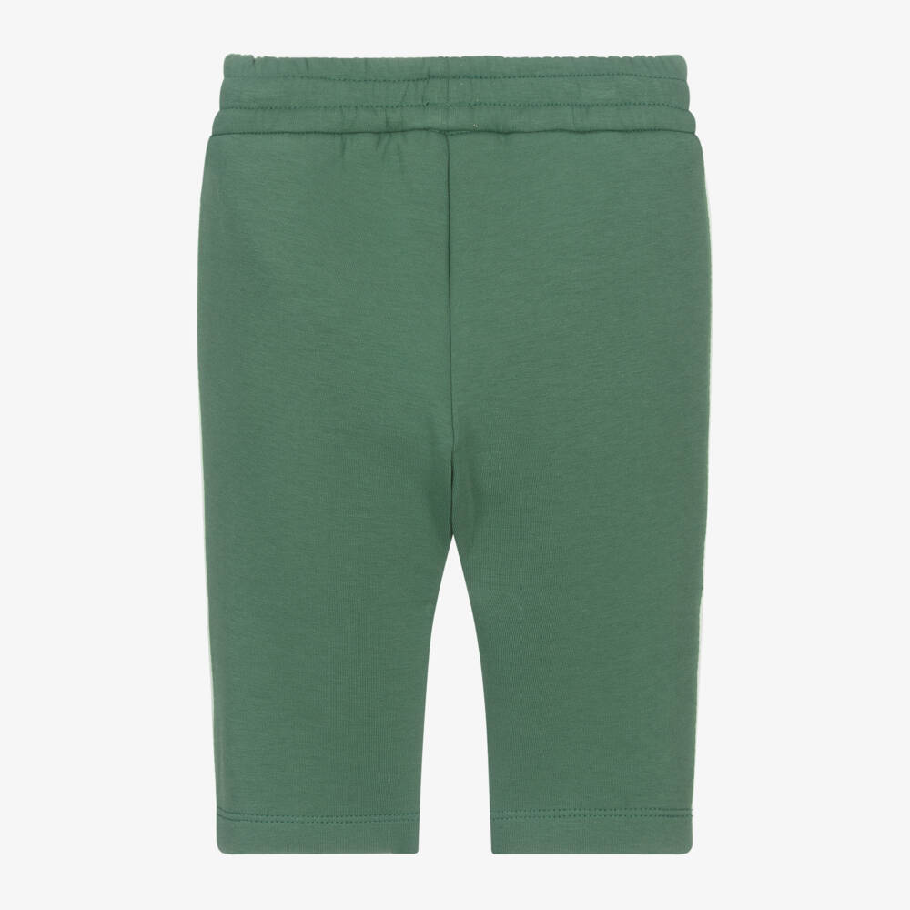 Emporio Armani-Boys Green Soft Knit Trousers | Childrensalon Outlet