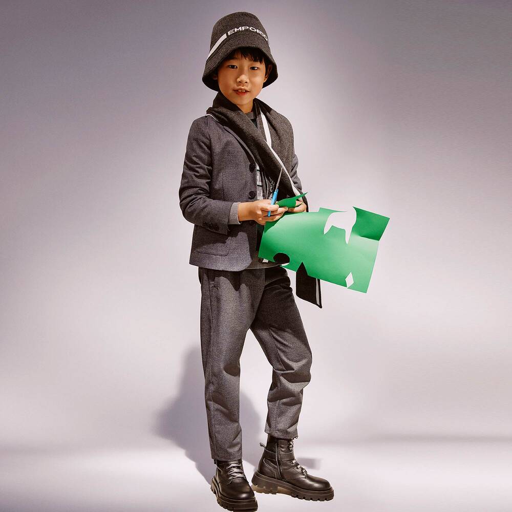 Boys cheap armani suit