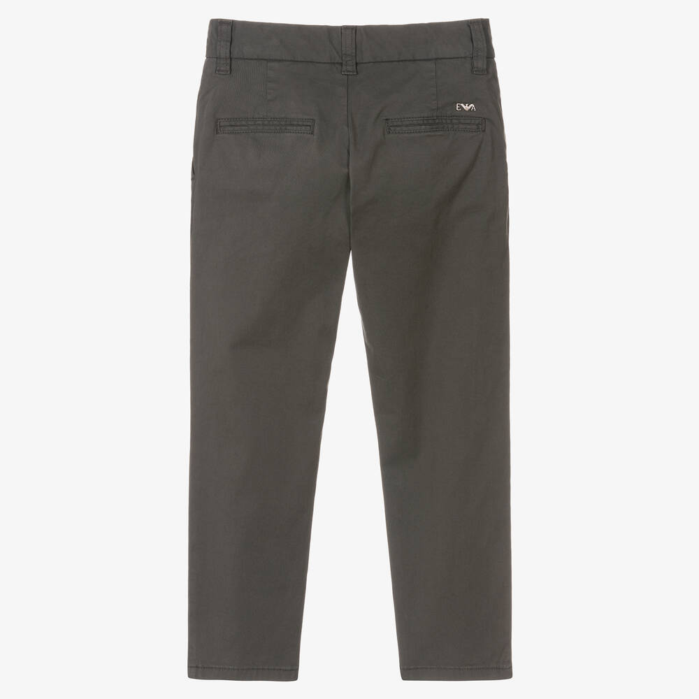 Emporio Armani Pantalon chino gris Gar on