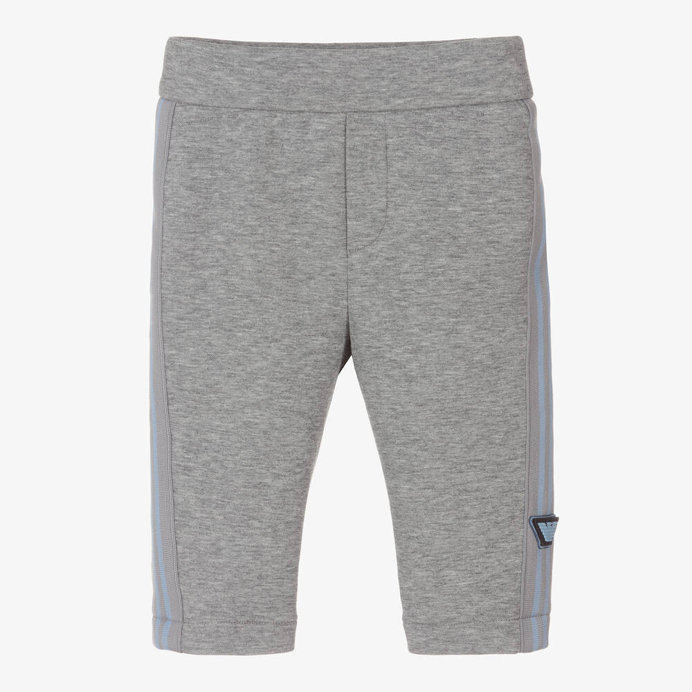 Emporio Armani-Серые брюки из джерси для мальчиков | Childrensalon Outlet
