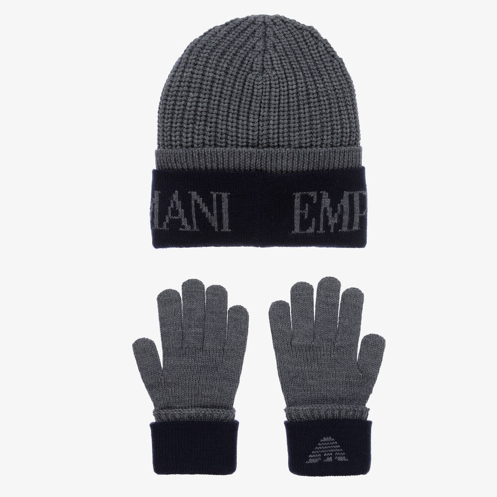 帽子 00s ARMANI Navy Wool Beanie undefined