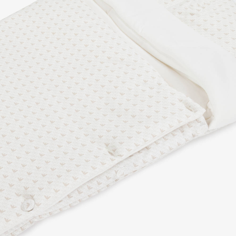 Emporio Armani-Boys Ivory Cozy Eagle Cocoon | Childrensalon Outlet