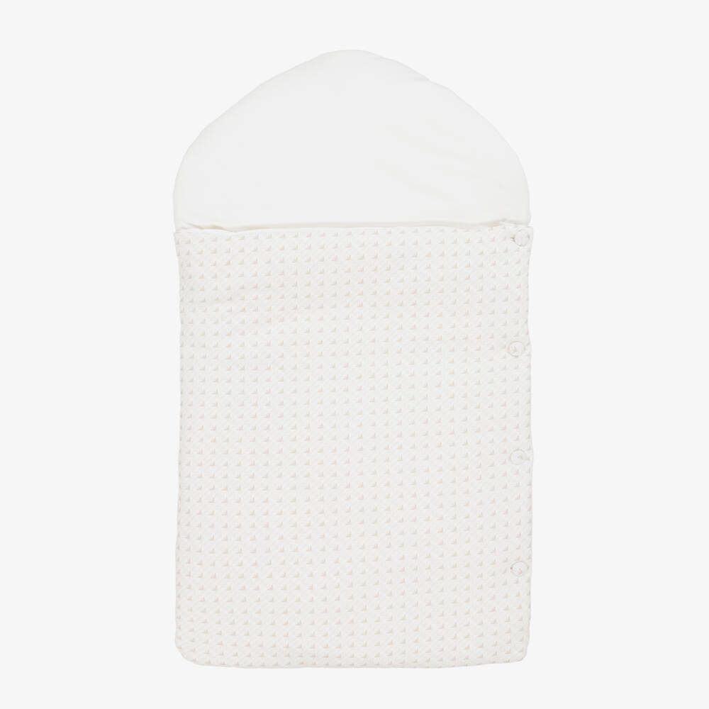 Emporio Armani-Boys Ivory Cozy Eagle Cocoon | Childrensalon Outlet