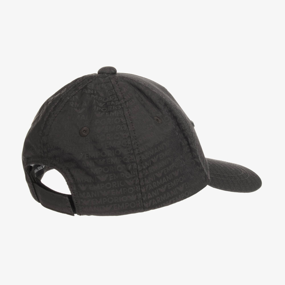 Emporio Armani-Boys Khaki Logo Baseball Hat | Childrensalon Outlet