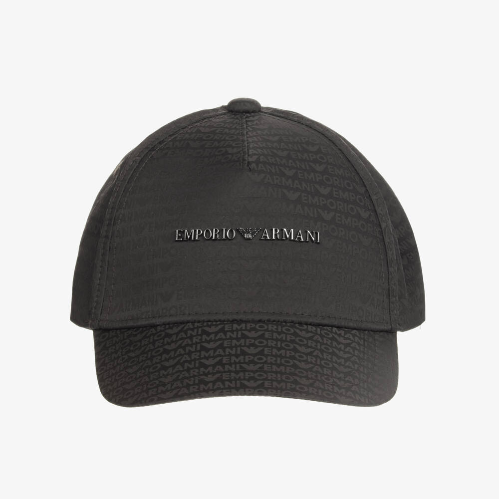 Emporio Armani-Boys Khaki Logo Baseball Hat | Childrensalon Outlet
