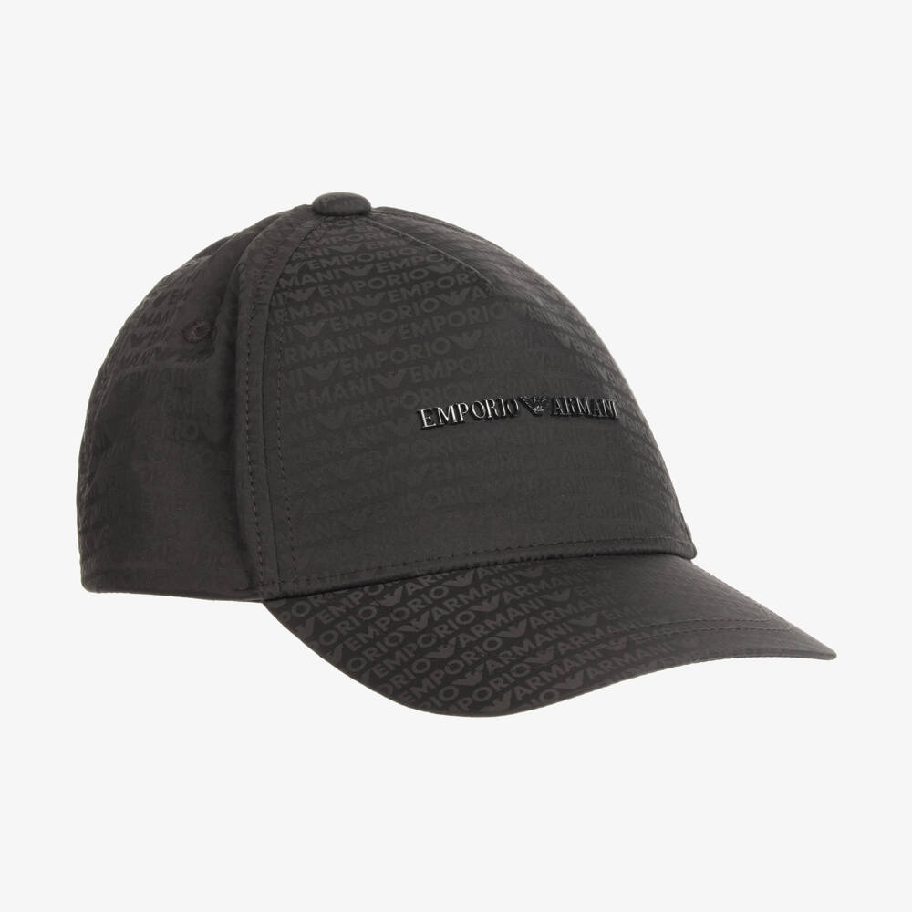 Emporio Armani-Boys Khaki Logo Baseball Hat | Childrensalon Outlet