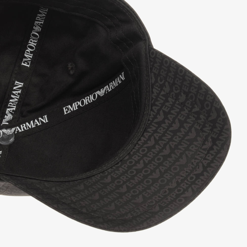Emporio Armani-Boys Khaki Logo Baseball Hat | Childrensalon Outlet