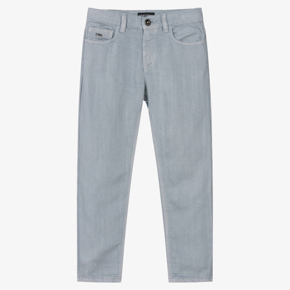 Emporio Armani - Hellblaue Denim-Jeans für Jungen | Childrensalon