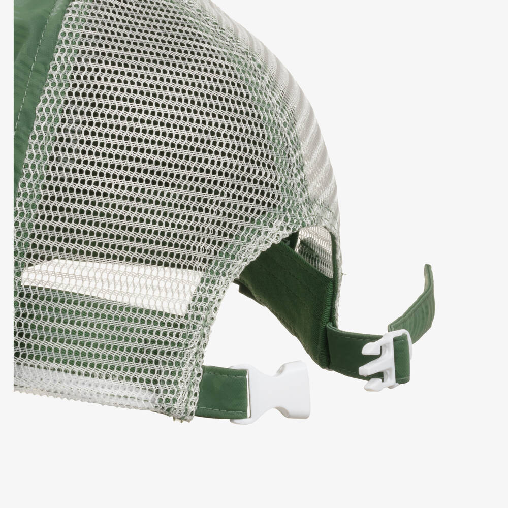 Emporio Armani-Boys Mesh-Back Green Logo Hat | Childrensalon Outlet