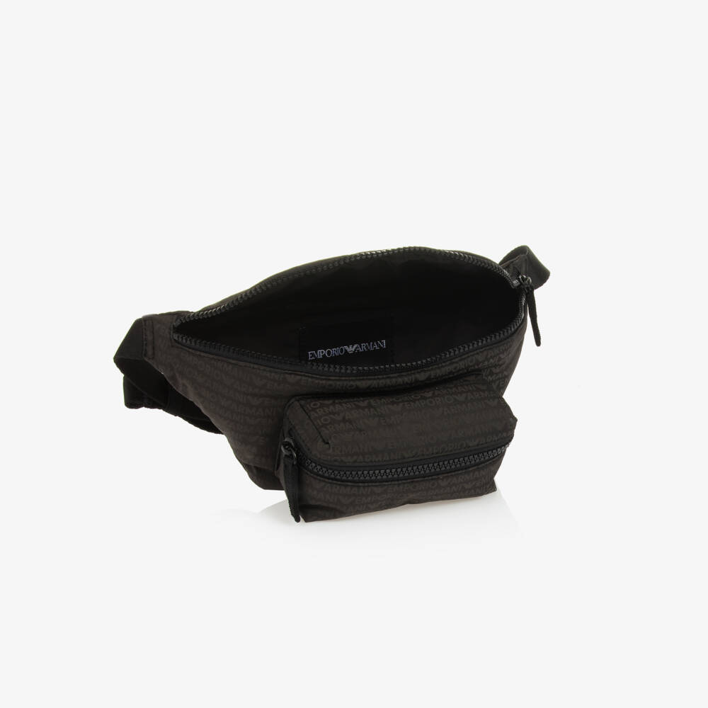 إمبوريو أرماني-حقيبة حزام لون أخضر كاكي للأولاد (21 سم) | Childrensalon Outlet
