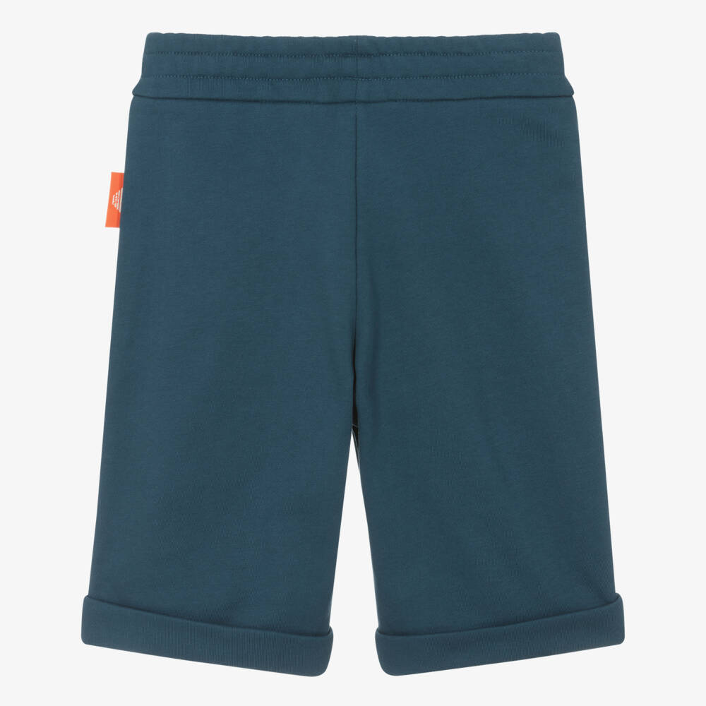 Emporio Armani-Boys Navy Bear Logo Shorts | Childrensalon Outlet
